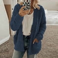 thumbnail image 1 of LSLJS Women's Plus Size Plush Cardigan Sweaters Casual Oversized Open Front Long Cardigans Button Up Outerwear, 1 of 9