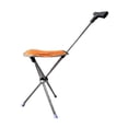 thumbnail image 3 of Tachiuwa Canne avec Siège Canne Pliante de Randonnée Chaise Canne pour Escalade File d'Attente Adultes orange, 3 of 9
