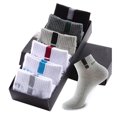 thumbnail image 1 of 6 Pairs Mens Athletic Tab Socks Cotton Running Ankle Socks Short Sports Socks, 1 of 10