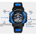 thumbnail image 3 of EGNMCR Children Boy Digital LED Quartz Alarm Date Sports Wrist Watch Blue Wrist Watch, 3 of 5