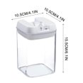 thumbnail image 2 of Cagogo Airtight Food Storage Container, Easy Lock System Kitchen Jar, Transparent Plastic Fresh-Keeping Box for Dry Food and Pantry Organization, Leak-Proof Sealed Container for Flour, Sugar,, 2 of 2