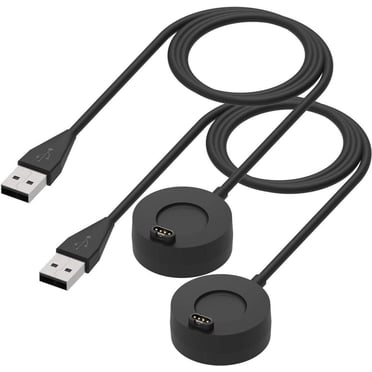 2-Pack Charger Compatible with Garmin Approach S62 S42 S40 S12 S10 S50 S60 S70, Fenix 8 7 6 5, Vivoacive 5 4 3, Venu 3 2 Charger Dock, Replacement Portable Charging Dock Station + USB Cable