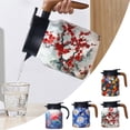 thumbnail image 4 of Théière en Acier Inoxydable Isolée à Motif Floral avec Infuseur Intégré pour une Infusion Optimale du Thé en Vrac et une Utilisation Portable en Voyage, 4 of 4