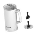 thumbnail image 1 of Luzkey Electric Milk Frother Large 600ml Automatic Hot and Cold Foam Maker 500W Nonstick Coating Interior Hot Chocolate Milk Steamer White, 1 of 8