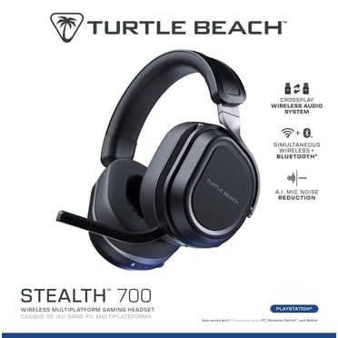 Turtle Beach® Stealth™ 700 – Black PS5™, PS4™, PC, & Bluetooth® Equipped Mobile Devices including Steam Deck™