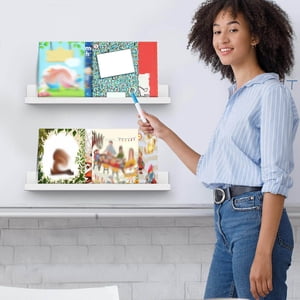 Rack Organizer Bookshelf pour la maison – Tablette d'affichage fonctionnelle avec rangement et porte-stylo pour salles de classe et espaces de vie