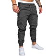 thumbnail image 1 of Pantalon Skinny Slim Fit Urbain Jambe Droite Décontracté Crayon Jogger Cargo, 1 of 4