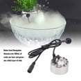 thumbnail image 3 of Fog Atomizer, 12 LED Color Changing Mist Maker Fogger Zinc Alloy Humidifier for Water Fountain Pond Rockery Vase Birdbath, Designed for Long Lasting Use, 3 of 7