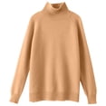 thumbnail image 5 of AherBiu Chandails pour Femmes Col Roulé Chandail Épais Chaud Tricoté Hiver Manches Longues Hauts de Chandail, 5 of 5
