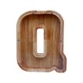 thumbnail image 1 of Wooden English Letter Savings Can with Transparent Glass Front for Coin Storage, 1 of 6