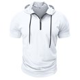 thumbnail image 4 of Timegard Tank Tops Men Crewneck Side Split Solid Color Basic Tee Casual Workout Sleeveless Shirts, 4 of 4