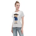 thumbnail image 4 of Women's Basic Short Sleeve T-Shirt Detective Conan Conan, 4 of 6