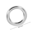 thumbnail image 2 of OUNONA Kitchen Gas Stove Drip Pans Plated Silver Stainless Steel Waterproof Burner Pan Protector, 2 of 8