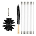 thumbnail image 2 of Dryer Vent Cleaning Brush Kit | 410mm Flexible Nylon Rods Set | Rotary Chimney Duct Cleaner | Industrial Home Kitchen Utility | Adjustable Length | 9 Pieces, 2 of 6
