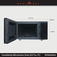 thumbnail image 3 of Magic Chef 0.9 Cu. ft. Countertop Microwave 900-Watt Digital Touch, Black, 3 of 5