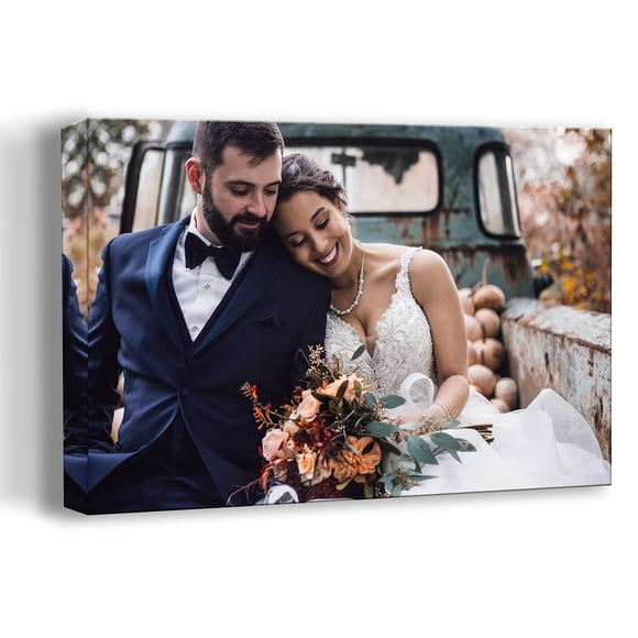 Impressions sur Toile Personnalisées : Photo sur Toile (24x36 Pouces) Transformez Vos Photos en Superbe Art Mural Encadré - Photo Imprimée Numériquement en Toile - Idéal pour la Déco de la Maison, Cadeaux et Souvenirs
