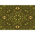 thumbnail image 1 of Ahgly Company Machine Washable Indoor Rectangle Transitional Dark Yellow Green Area Rugs, 3' x 5', 1 of 7