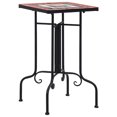 thumbnail image 1 of vidaXL Table d'Appoint en Mosaïque Céramique Terre Cuite et Blanche, 1 of 5