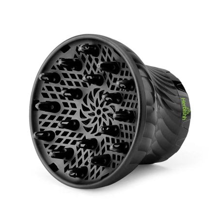 Herbishh Hair Dryer Diffuser Attachment for Even Heat Distribution, Universal Fit for Curly, Thick & Wavy Hair, Reduces Frizz & Adds Volume, Gifts for Her, Adjustable from 3.5 to 8 cm (Black)