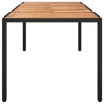 thumbnail image 2 of vidaXL Table de Jardin Noire 250x100x75 cm en Rotin Poly, 2 of 4