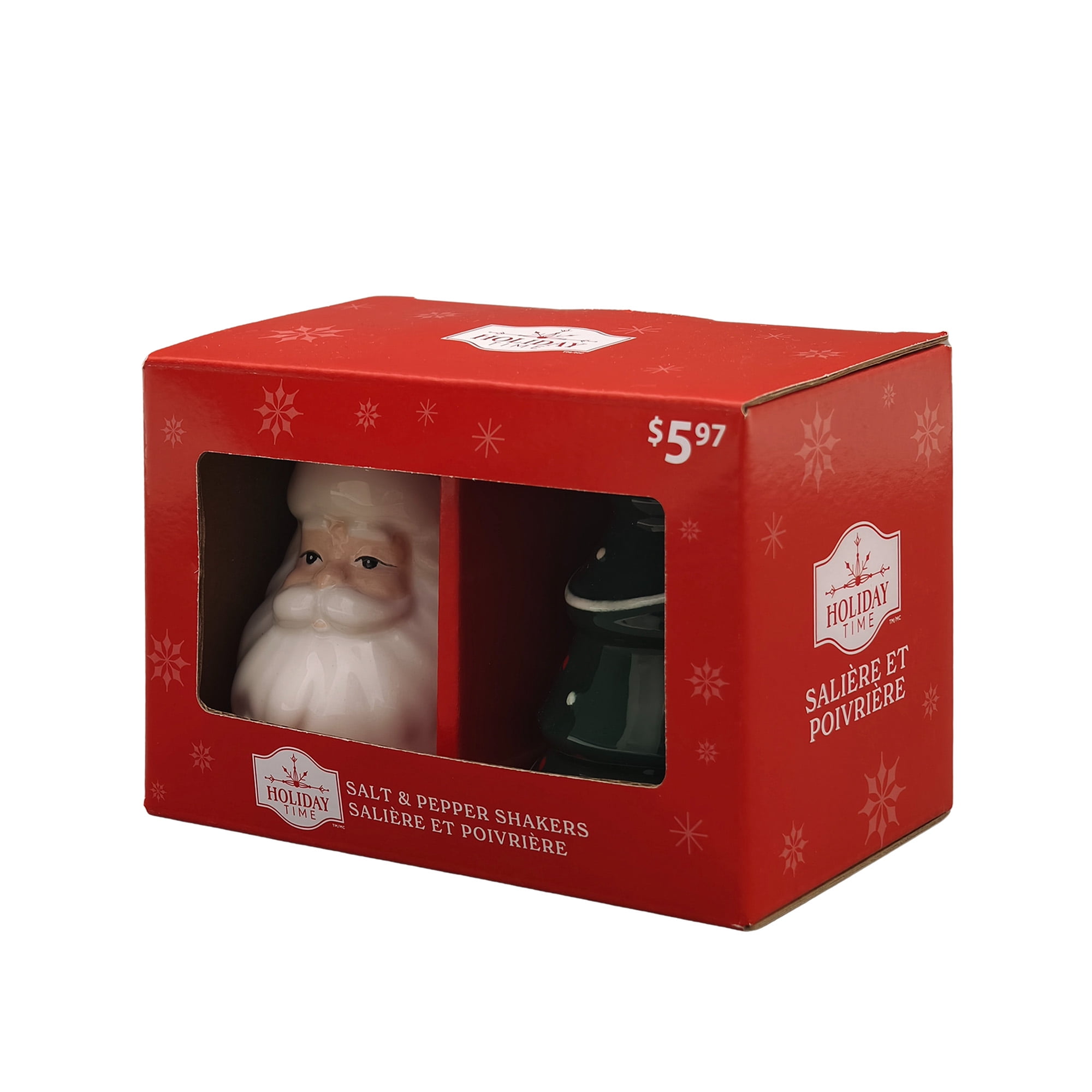 Holiday Time Cranberry Spice Kids Collection light Santa& Tree Salt an