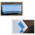 thumbnail image 2 of pitrice 3pcs Resin Rectangular Planting Pot Drainage Hole Vegetable Flower Planter Home Garden Plant Tray White 50x21x14cm, 2 of 7