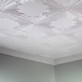 thumbnail image 5 of Fasade Art Deco Decorative Vinyl Ceiling Panel 2ft x 4ft 5 Pack Gloss White, 5 of 5