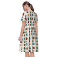 thumbnail image 2 of Bixox Women's Short Sleeve Summer Dress Loose Swing Knee Length Dresses with Pockets-Cartoon Insects, 2 of 7