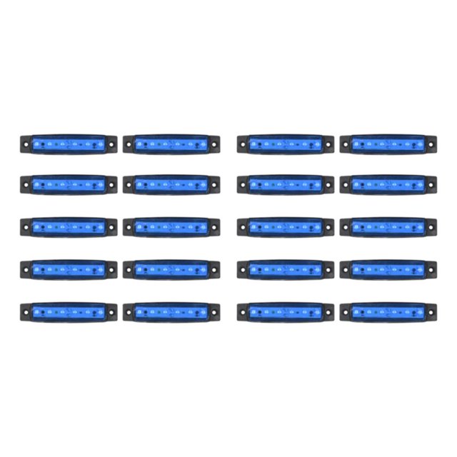 Wweixi 10piece Waterproof Car Signal Light For Enhanced Visibility Better Illumination Boat Signal Light blue 2Set