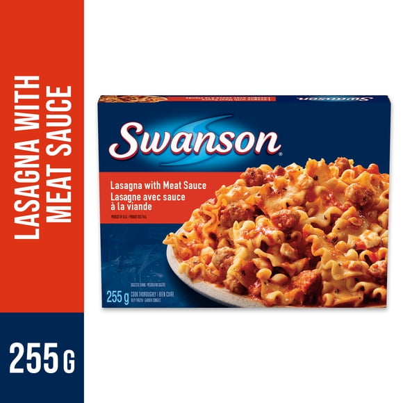 Swanson Lasagna with Meat Sauce Frozen Dinner, Swanson Lasagna with Meat Sauce, 255g