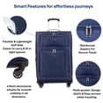 thumbnail image 4 of Jetstream Valise Enregistrée Souple Grand Format Extensible, Valise de Voyage Légère à Roulettes avec Roues Pivotantes, 4 of 7