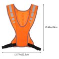 thumbnail image 2 of WHAMVOX 1Pc Luminous Orange Reflective Vest for Cycling Running with Quick Dry Fabric, 2 of 5