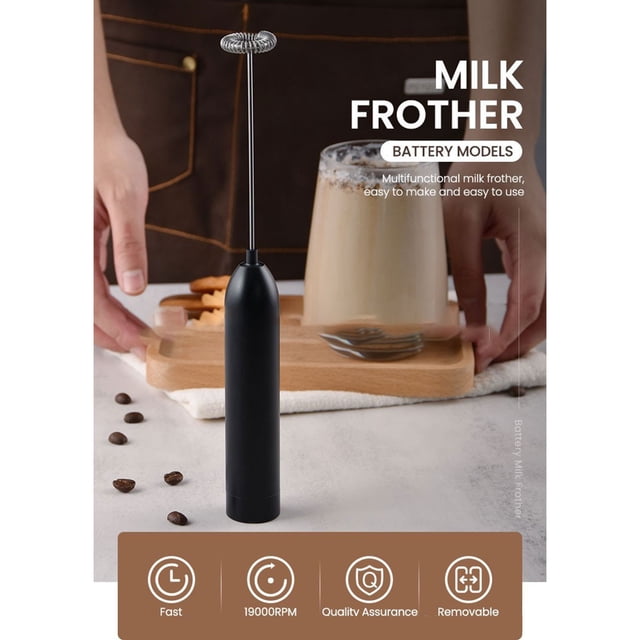 Whisk Milk Frother Handheld Electric Coffee Frother Mixer