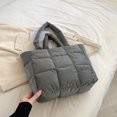 thumbnail image 1 of Women Light Shopping Bag Solid Color Large Capacity Soft Ladies Girls Trendy Bag, 1 of 9
