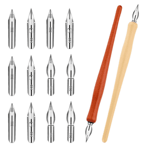 10 Pcs Dip stylo ensemble Nib stylo titulaire Comic stylo Nib ensemble stylo encre Nib Calligraphie stylo Nobs stylo dessin en bois