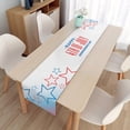 thumbnail image 1 of Nappe de Table pour la Fête de l'Indépendance avec Tapis de Chemin de Table Décoratif en Lin Antidérapant Résistant à la Chaleur pour Table à Manger, 1 of 8
