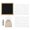 thumbnail image 2 of Felt Letters Message Board Letter Board, Felt Board, Wood Changeable Letters Numbers Room for Boutiques Offices Classrooms Homes Black,Grey, 2 of 8