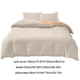 thumbnail image 3 of Queen Bedding Set under $5! CQCYD Queen Size Bedding Set, 4 Piece Bedding Collection, Washed Cotton Sheets, Teen Dorm Bedding, Comfortable Bed Set, Fresh Color Design, Complete Bedding Package, 3 of 6