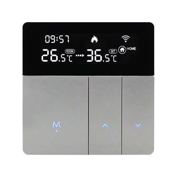 WIFI Smart Thermostat with LCD Display Smart Heating Radiator Thermostat APP & Voice Control Indoor Constant Temperature Controller Digital Programmable Thermostat Anti Freezing