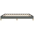 thumbnail image 4 of vidaXL Bed Frame Dark Grey 193x203 cm King Fabric, 4 of 6