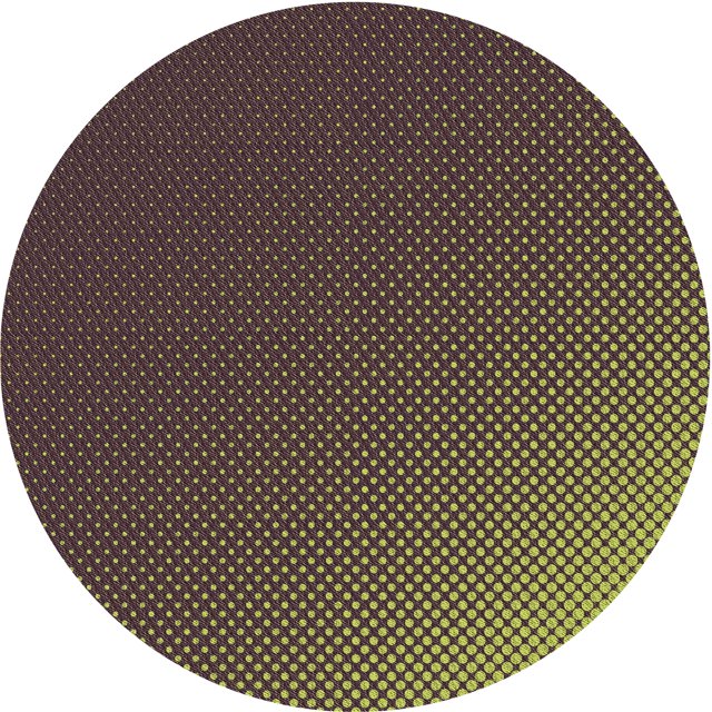 Ahgly Company Tapis de Zone Rond d'Intérieur Lavable à la Machine, Transitionnel, Violet Lys Violet, 3 Pieds Rond