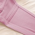 thumbnail image 4 of UPPADA Early Black and Friday Now Full Coverage Plus Size Bra Convenient Front Button Bras Cool Liftup Bra Super Gather Wireless Push-Up Bra Lifting Bras Breathable Underwear Bra, 4 of 5