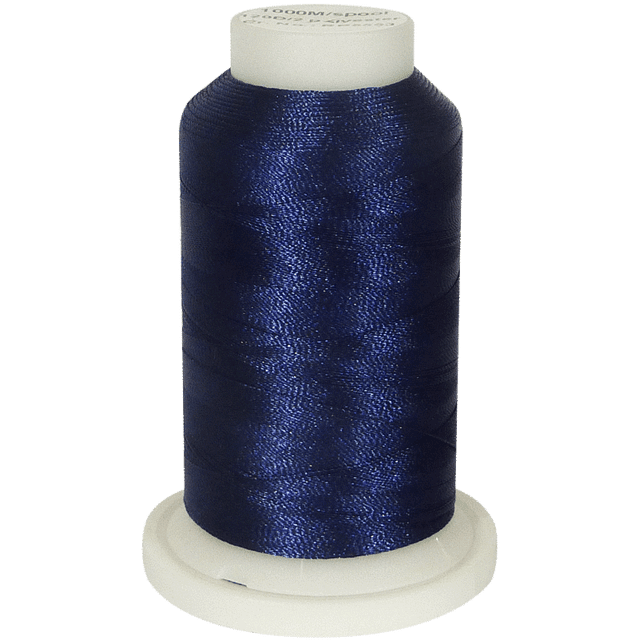 SuperB Midnight Blue Polyester Embroidery Thread, 40wt 1000m