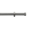 thumbnail image 1 of Tailor & Taylor 1 Inch Decorative Curtain Rod, 96 inches Width Windows Rod with Y Style Bracket with Metal Wall Mount Brackets Finials for Living Room, Kitchen and Windows (Pewter), 1 of 1