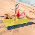 thumbnail image 2 of SLYNSHome Clearance Beach Blanket Sandproof Waterproof Extra Large Beach Mat Oversized Quick Drying Picnic Blanket - Yellow, 2 of 7