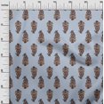thumbnail image 2 of oneOone Cotton Poplin Fabric Leaves & Paisley Block Print Sewing Fabric BTY 42 Inch Wide, 2 of 4