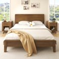 thumbnail image 2 of Costway 2 PCS Wood Nightstand with Drawer & Open Shelf Storage Home Bedside Table for Bedroom, 2 of 9