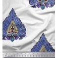 thumbnail image 1 of Soimoi Moss Georgette Fabric Leaves & Floral Block Decor Fabric Printed Yard 42 Inch Wide, 1 of 3