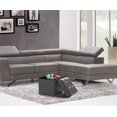 thumbnail image 4 of Foldable Furniture Box Storage Tufted Leather Ottoman Foot Rest (Small, Grey), 4 of 4