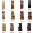 thumbnail image 3 of Maoww Curly Wavy Hair Extension Synthetic 60 Cm High Temperature Silky Long Wig 12, 3 of 5